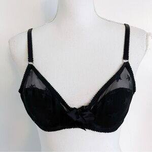Aerie • Black Star Mesh Unpadded Bra